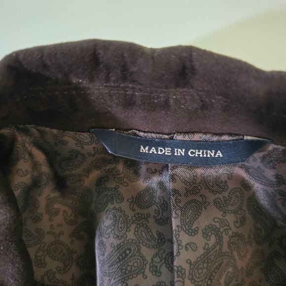 Ralph Lauren Mens Vintage Brown Suede Blazer Size 40L Rodeo Western Academia - Picture 3 of 10